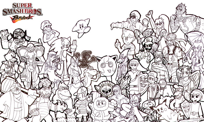 Super smash bros brawl cast