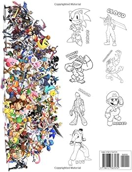 Super smash bros ultimate coloring book huge coloring book uzumaki ryan books