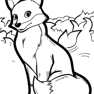 Fox coloring pages printable for free download