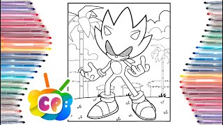 Sonic the hedgehog coloring pages super sonic exe coloring sonic exe