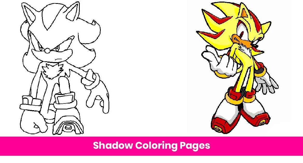 Free shadow coloring pages download printable