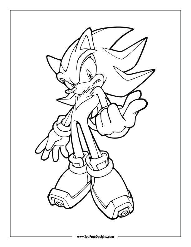 Sonic coloring pages