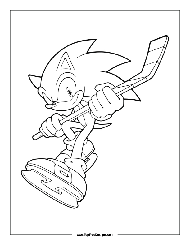 Sonic coloring pages