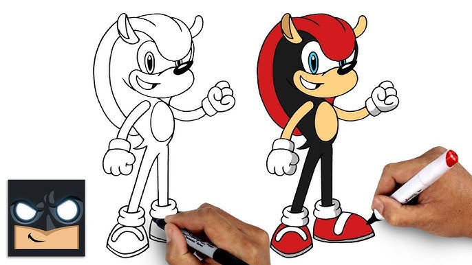 How to draw super sonic studio art tutorial