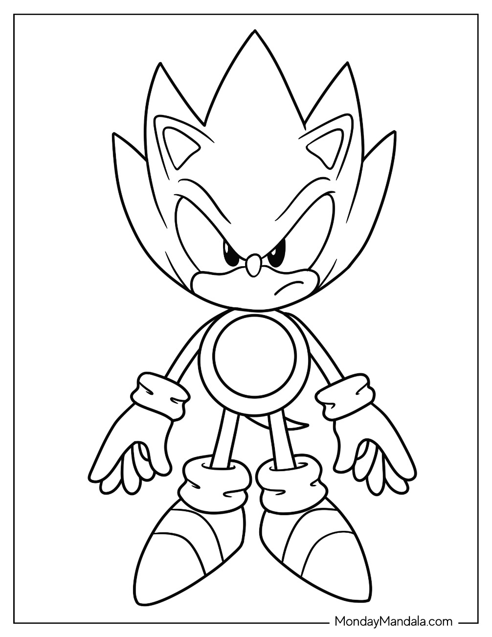 Super sonic coloring pages free pdf printables