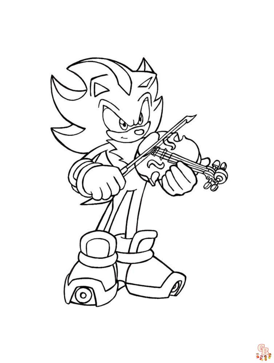 Sonic the hedgehog coloring pages free