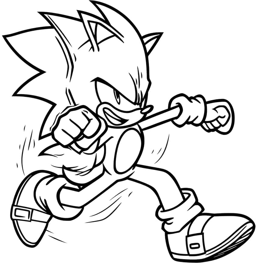 Sonic the hedgehog coloring pages