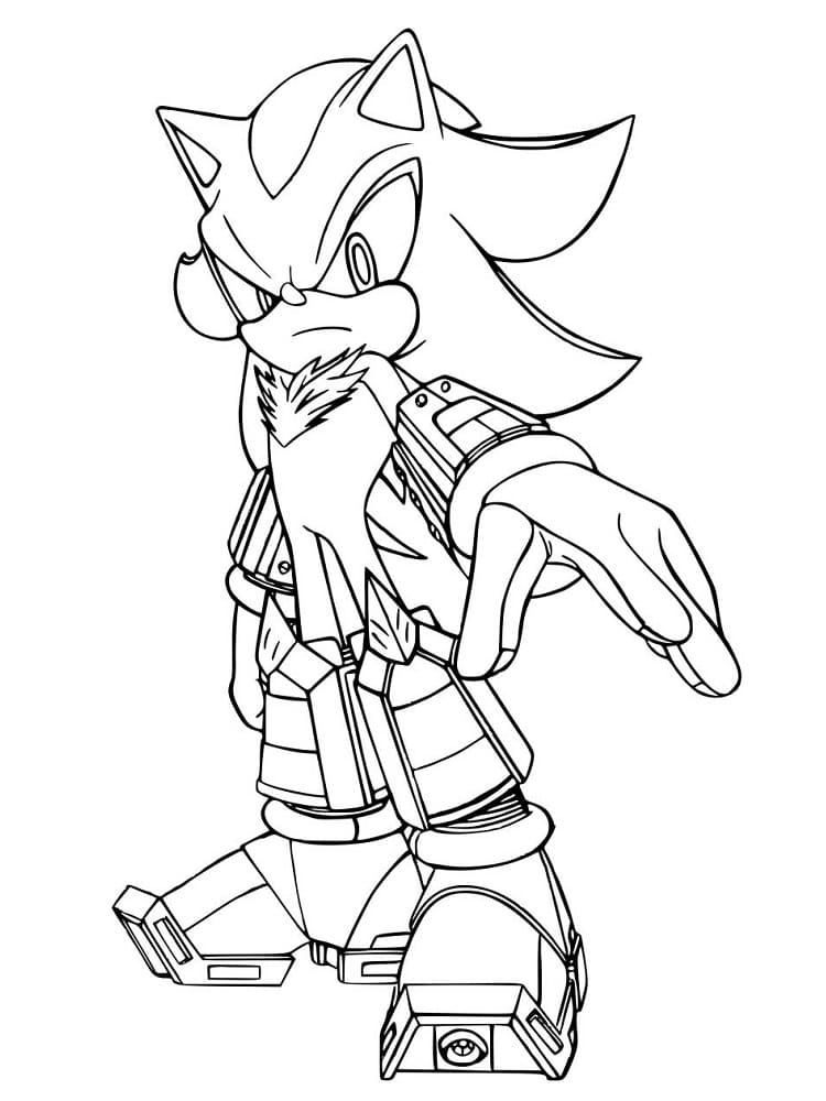 Super shadow the hedgehog fãrbung seite