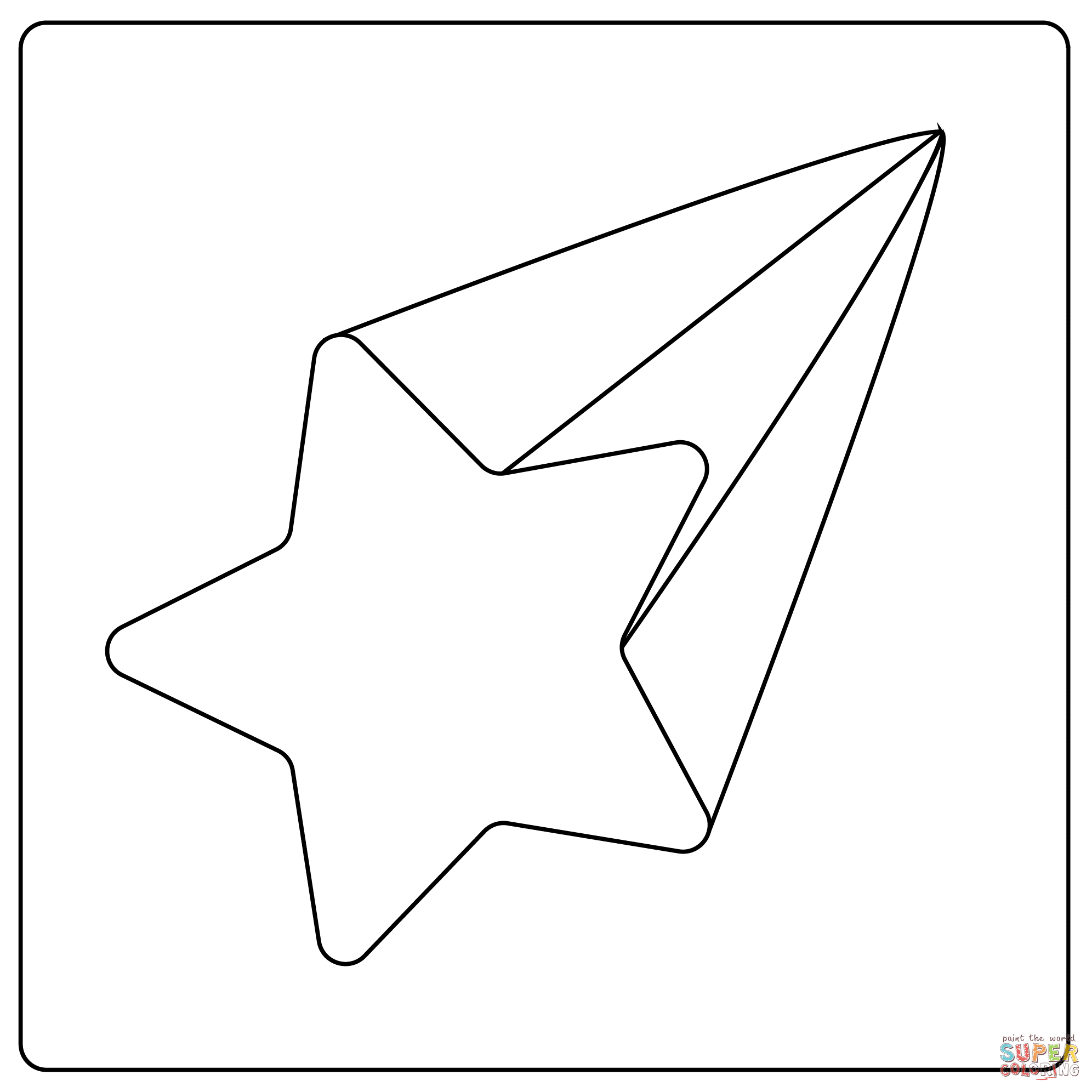 Shooting star emoji coloring page free printable coloring pages