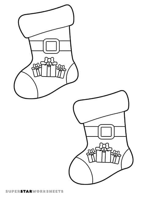 Christmas stocking template