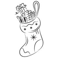 Super stocking coloring pages