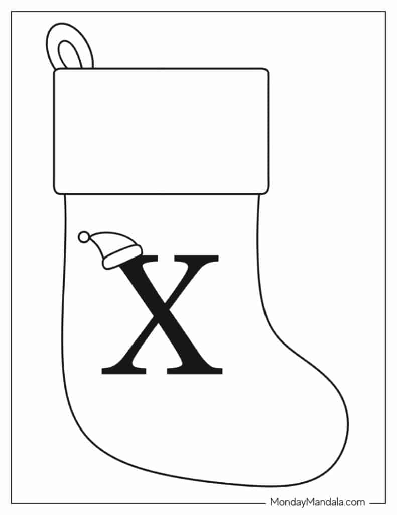 Christmas stocking templates free pdf printables