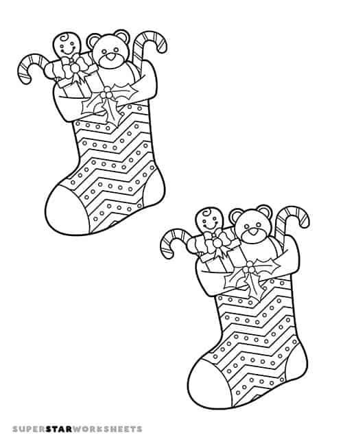 Christmas stocking template