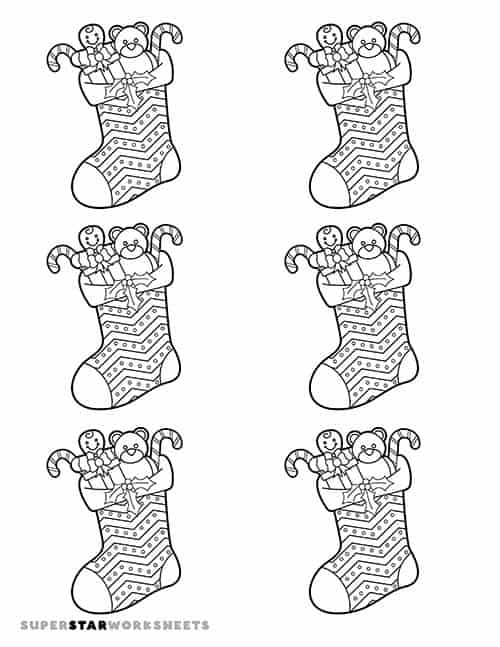 Christmas stocking template