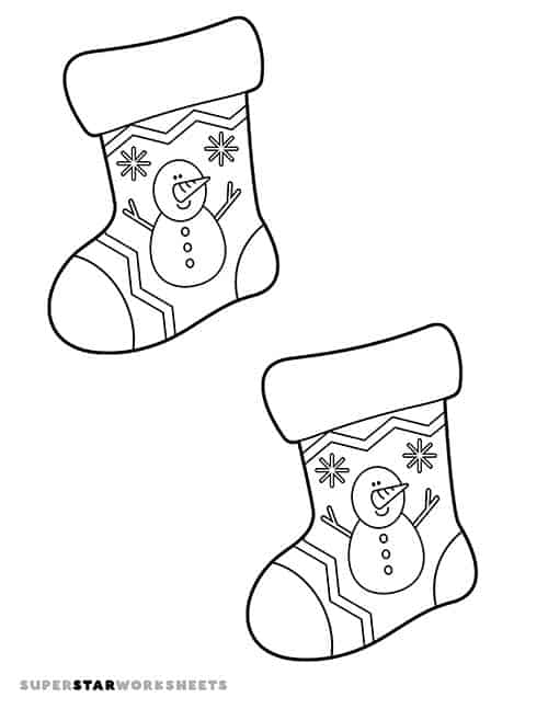 Christmas stocking template