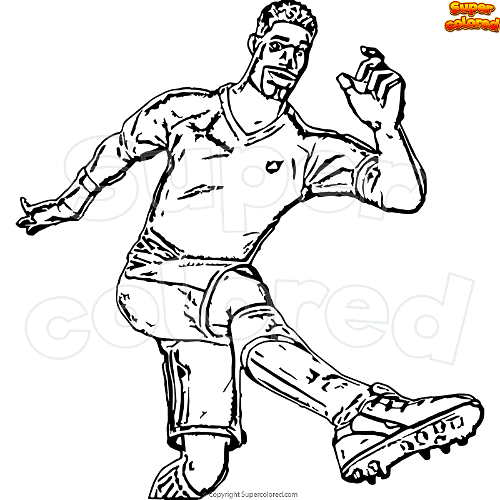 Coloring page fortnite super striker