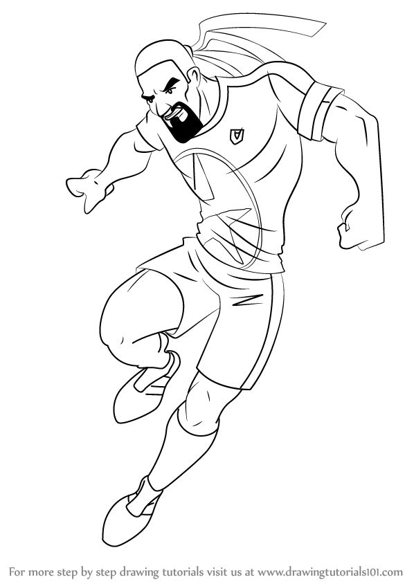 How to draw dancing rasta from supa strikas