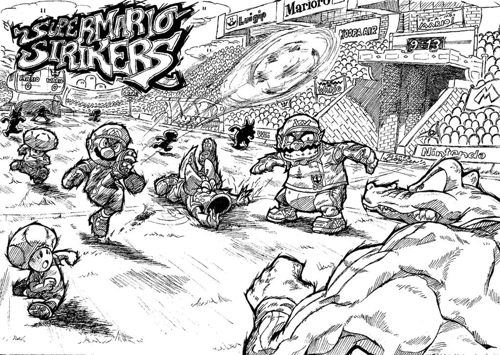 Super mario strikers by escopeto on