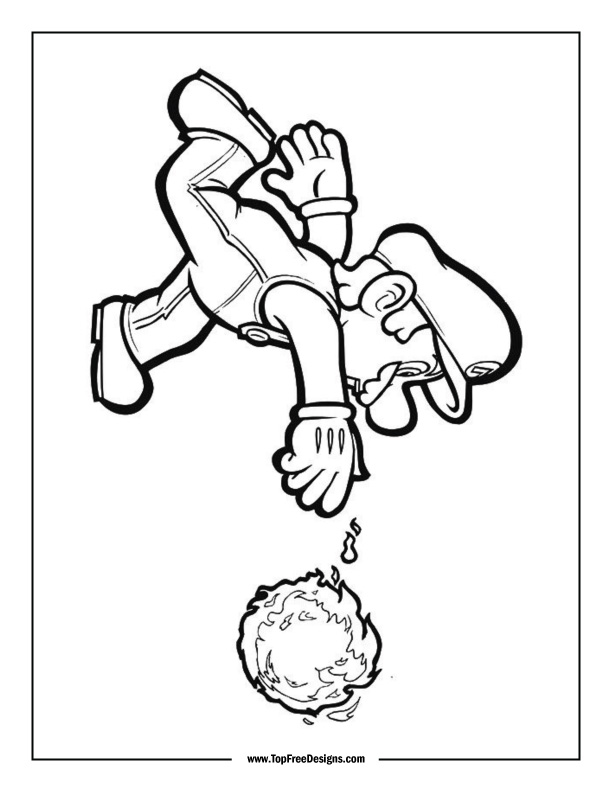Super mario coloring page