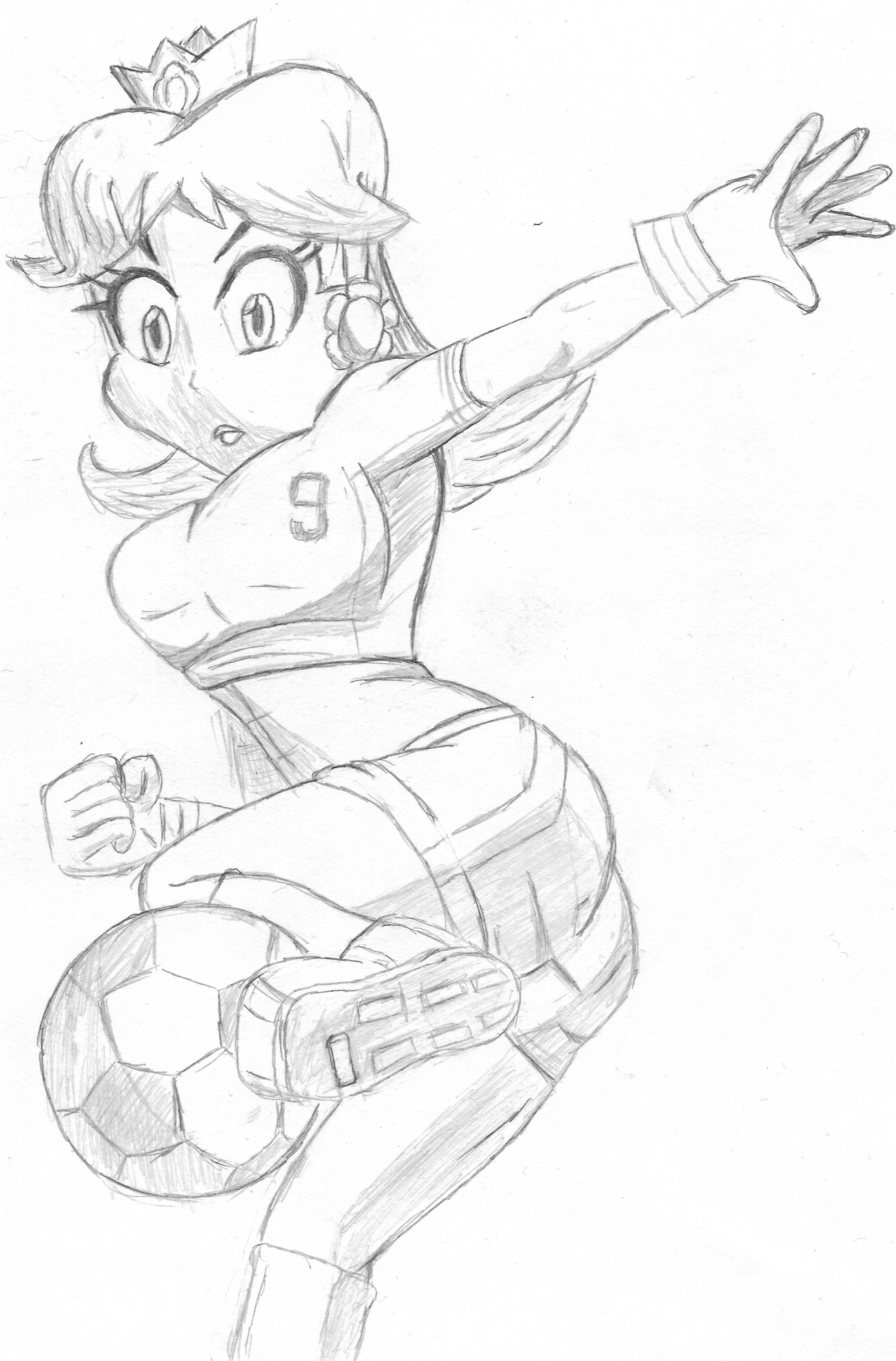 Mario strikers daisy by michoune on
