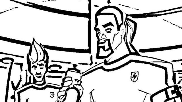 Supa strikas coloring pages
