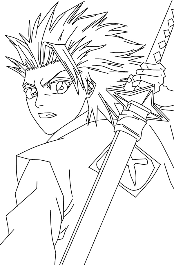 Hitsugaya toushiro coloring page