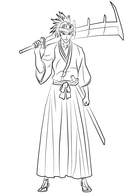 Bleach coloring pages printable for free download