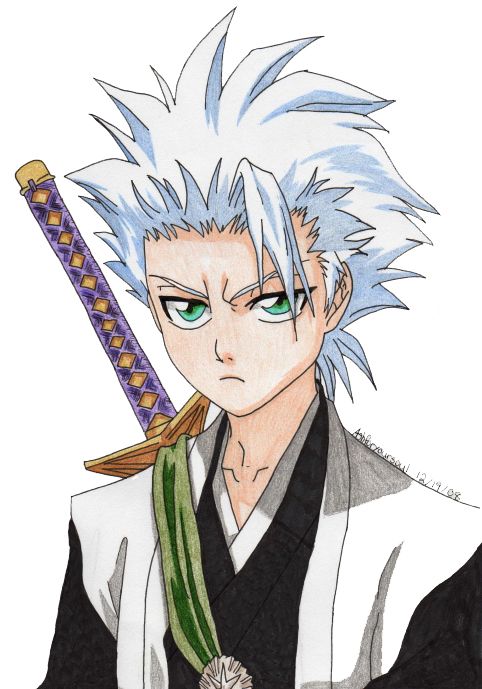 Toshiro again cant decide on which picture i wanna draw toshiro hitsugaya toushirou hitsugaya desenhos de anime