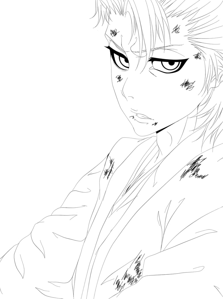 Toshiro hitsugaya coloring page