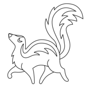 Skunk coloring pages free coloring pages