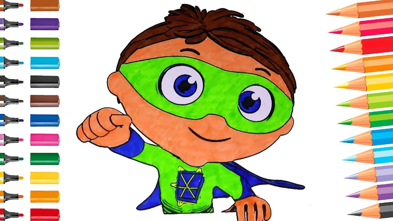Super why fun coloring book pages for kids