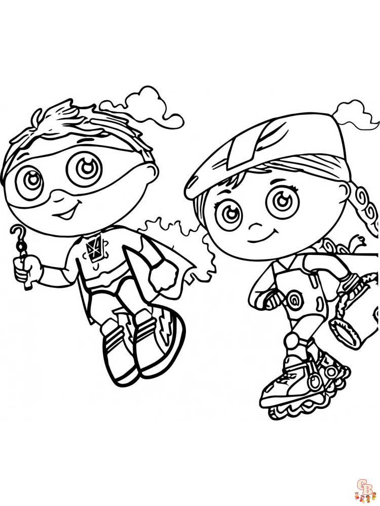 Super why coloring pages printable and free options