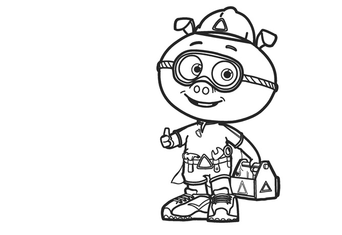 Super why coloring pages