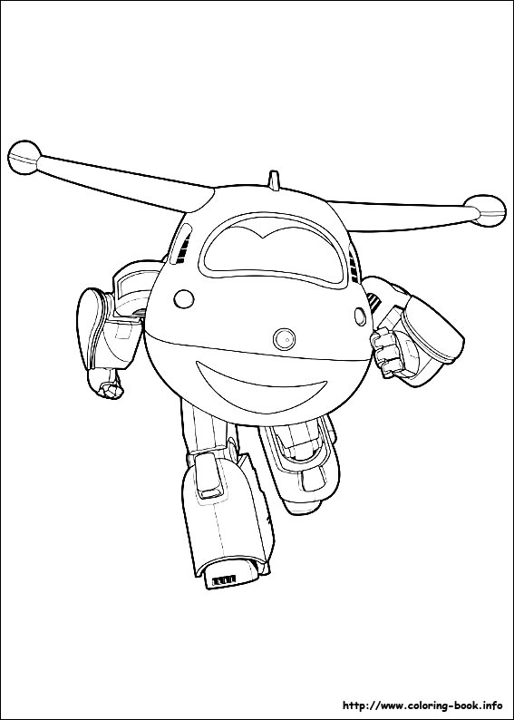 Super wings coloring picture