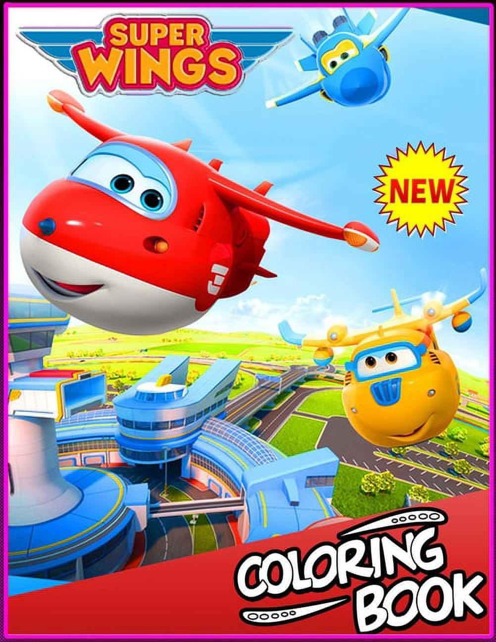 Super wings coloring book over pages of high quality super wings coloring book for kids and adults jerome big wing donnie jimbo bello albert coloring pages it will be