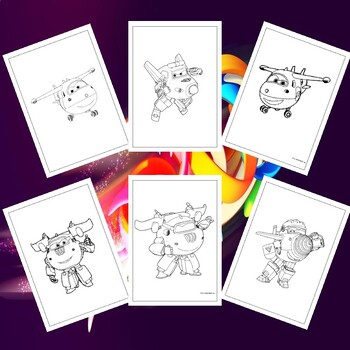 Printable super wings coloring pages jett and friends for creative kids