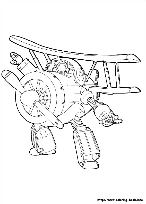 Super wings coloring picture