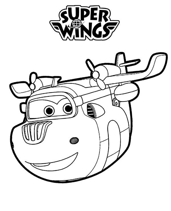 Flying donnie on free printable coloring page for children
