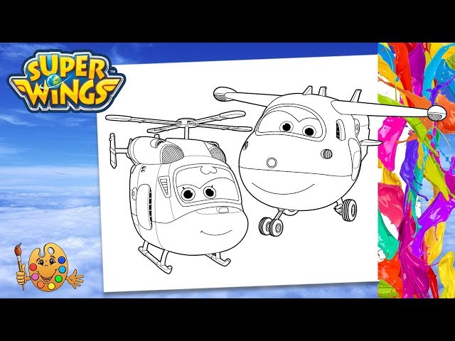 Coloring super wings
