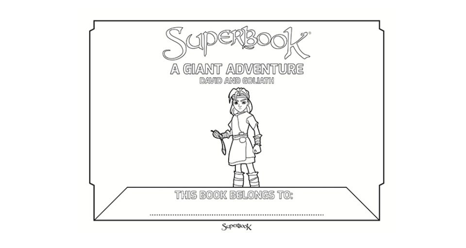Superbook giant adventure coloring book