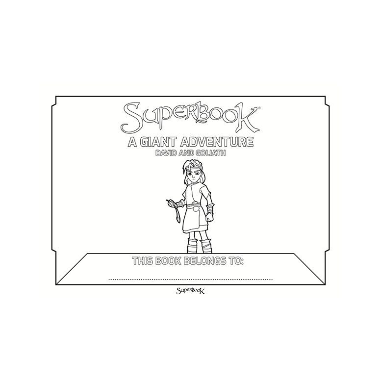 Superbook giant adventure coloring book
