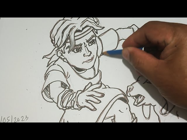 How to draw yong boy david fro superbook