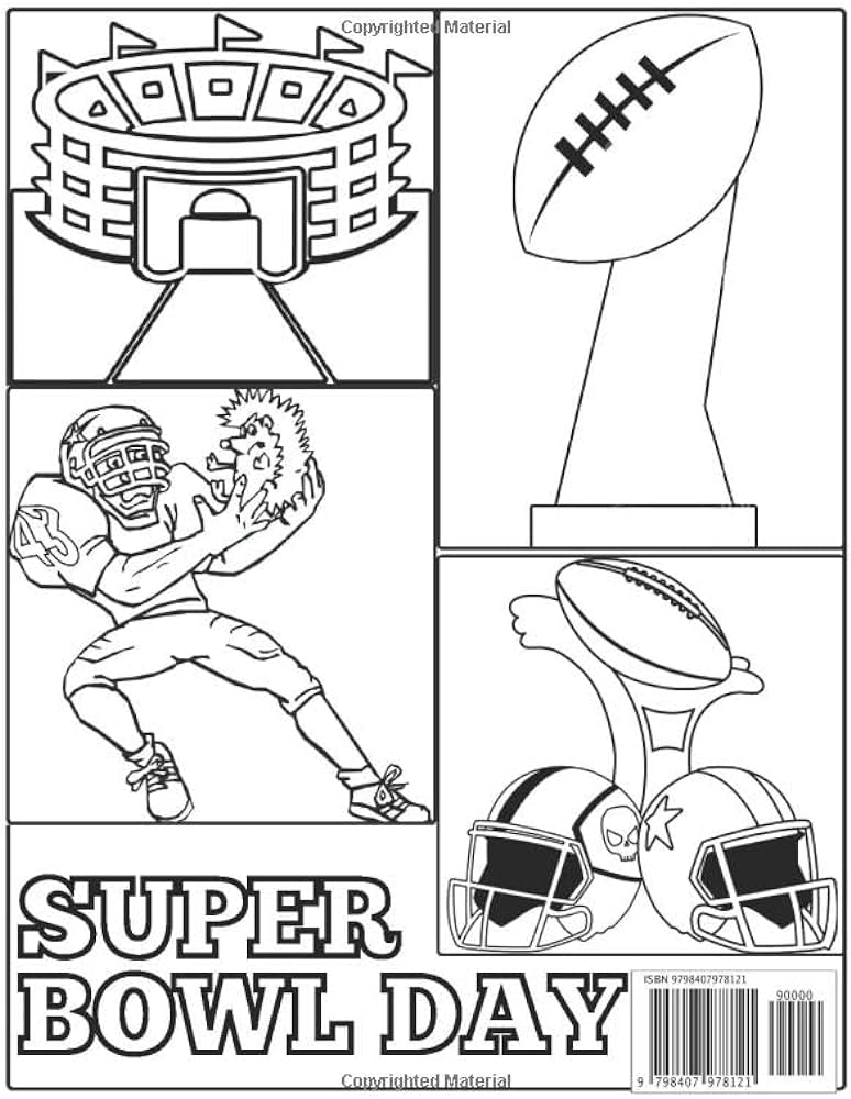 Super bowl coloring book nfl coloring book