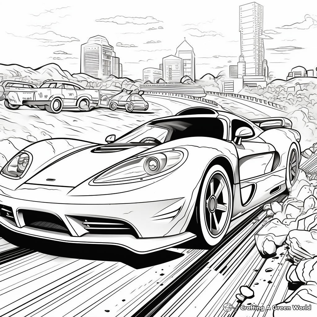 Supercar coloring pages