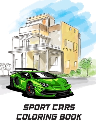Sport cars coloring book over supercar designs for kids and adults