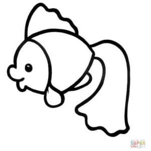 Goldfish coloring pages printable for free download