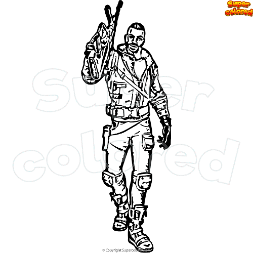 Coloring page fortnite carlos