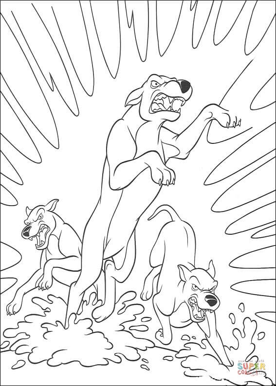 The wolves coloring page free printable coloring pages