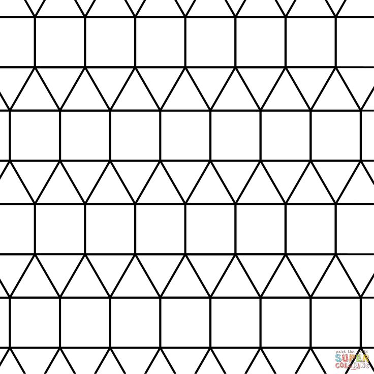 Tessellation with triangle and square super coloring coloring pages free printable coloring color me badd