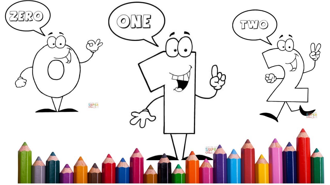 Coloring numbers zero one twohow to colorlearn colors